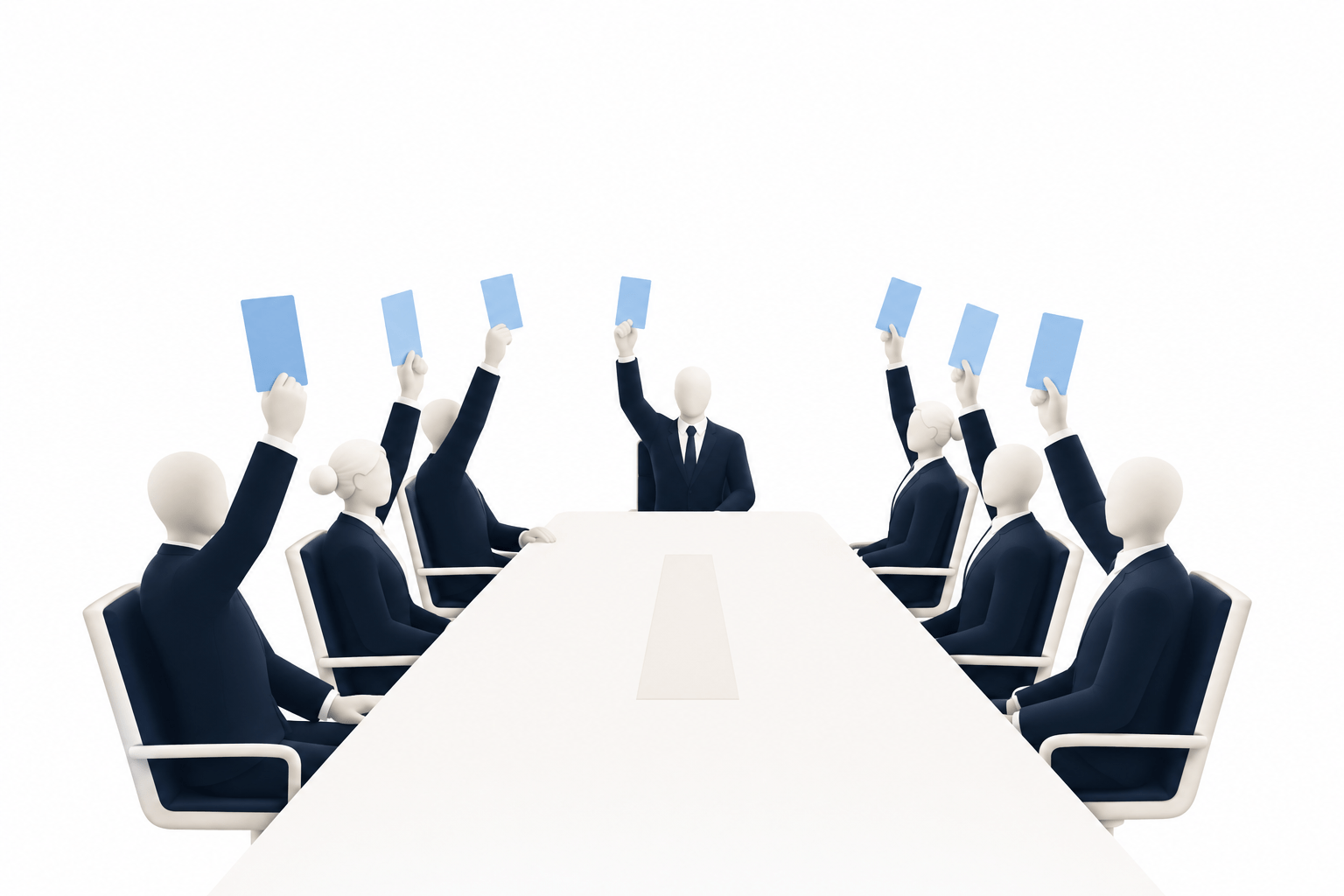a table of people raising a card, indictating everyone wants to buy